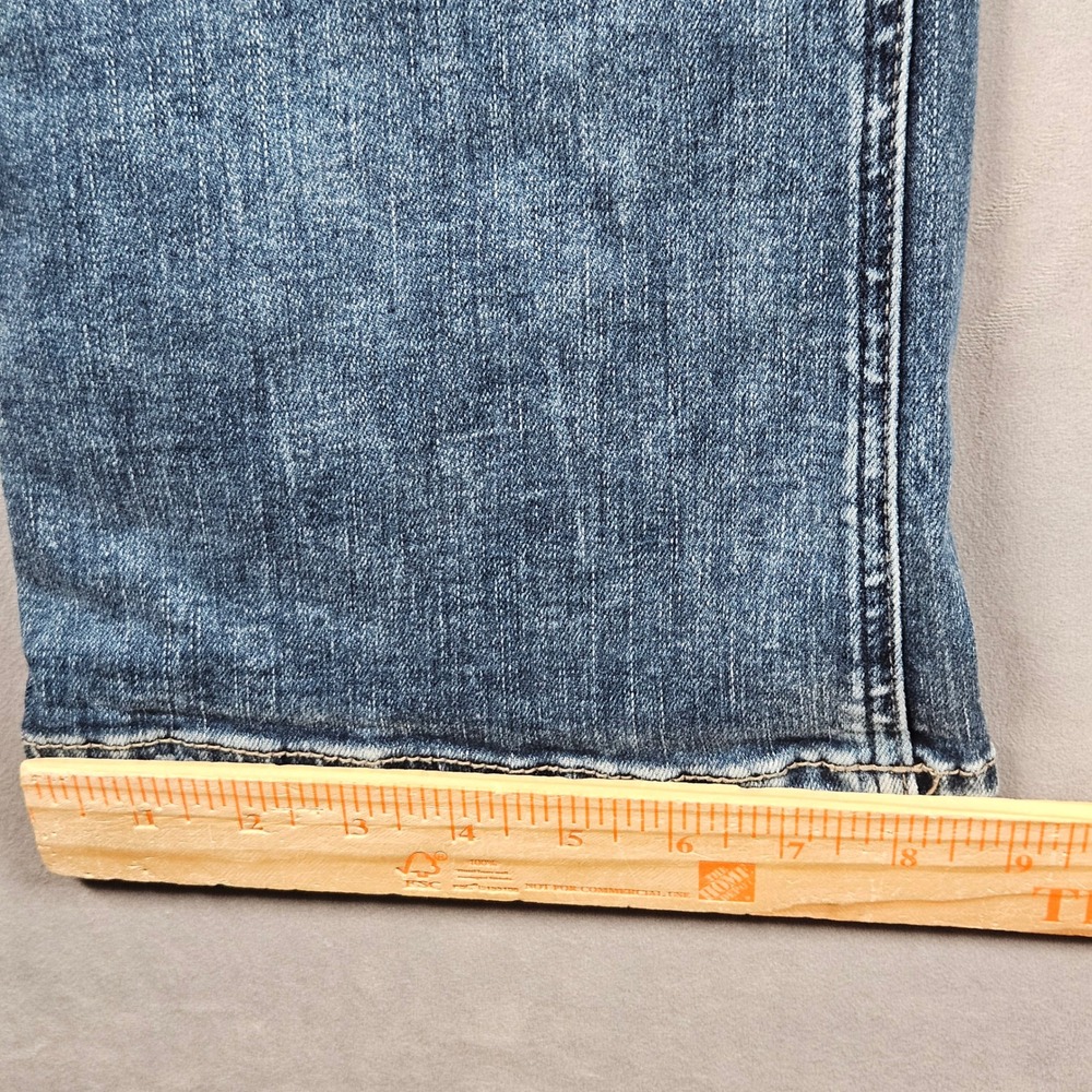 Silver Jeans Avery Slim Boot Womens 34x35 Blue Mid Rise Contoured Western Rodeo - Picture 8 of 12